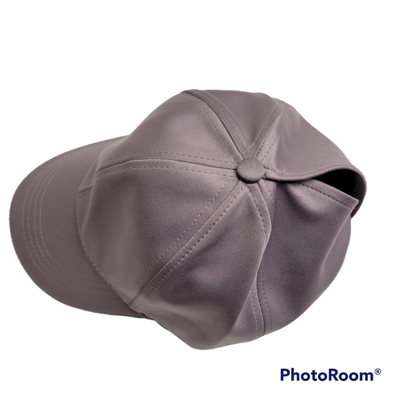 Time and Tru | Lavender Pony Tail Bun Ball Cap Womens Purple Hat - Picture 4 of 11